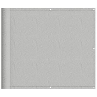 Balkonscherm 90x300 cm 100% oxford polyester lichtgrijs 2