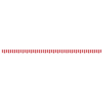 Vervangingsdoek voor luifelrok gestreept 5 m rood en wit 3