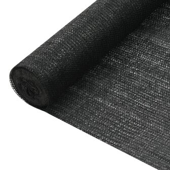 Privacynet 75 g/m&sup2; 1x10 m HDPE zwart  1