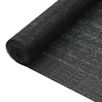 Privacynet 75 g/m&sup2; 1,2x25 m HDPE zwart  1