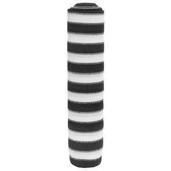 Privacynet 75 g/m&sup2; 2x25 m HDPE antracietkleurig en wit 1