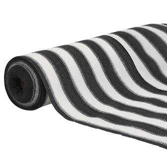 Privacynet 75 g/m&sup2; 2x25 m HDPE antracietkleurig en wit 3