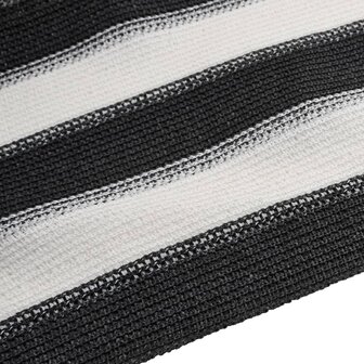 Privacynet 75 g/m&sup2; 2x25 m HDPE antracietkleurig en wit 5