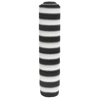 Privacynet 195 g/m&sup2; 1x10 m HDPE antracietkleurig en wit 1