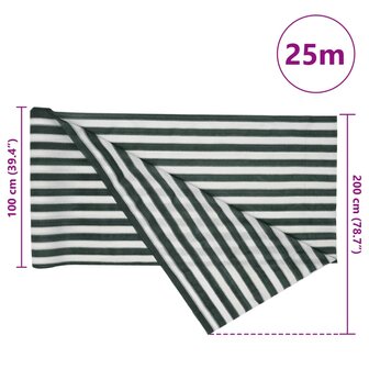 Privacynet 150 g/m&sup2; 2x25 m HDPE groen en wit 8