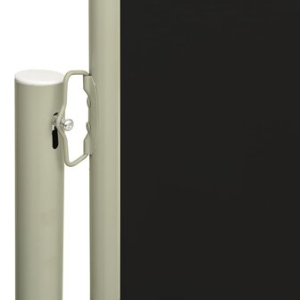 Tuinscherm uittrekbaar 140x300 cm zwart 3