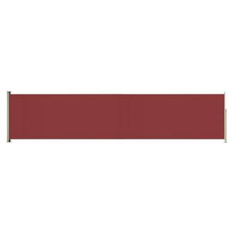 Tuinscherm uittrekbaar 140x600 cm rood 2