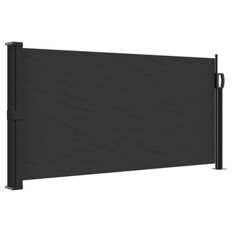 Windscherm uittrekbaar 100x300 cm zwart 2
