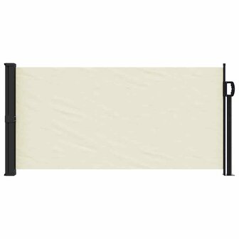 Windscherm uittrekbaar 100x300 cm cr&egrave;mekleurig 3