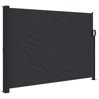 Windscherm uittrekbaar 140x300 cm zwart 2