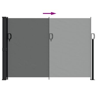 Windscherm uittrekbaar 140x300 cm antracietkleurig 5