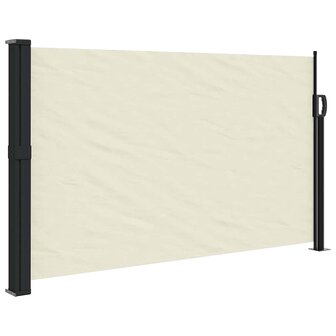 Windscherm uittrekbaar 120x600 cm cr&egrave;me 2