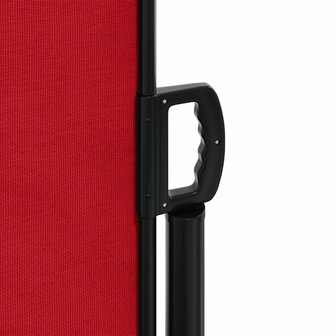 Windscherm uittrekbaar 120x600 cm rood 8