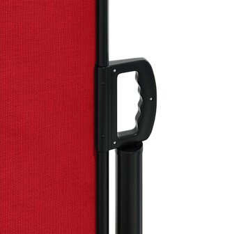 Windscherm uittrekbaar 140x600 cm rood 8