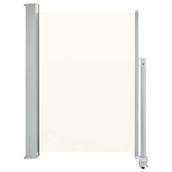 Tuinscherm uittrekbaar 100x300 cm cr&egrave;mekleurig 2