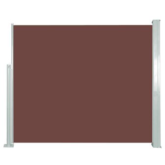 Windscherm uittrekbaar 120x300 cm bruin  1