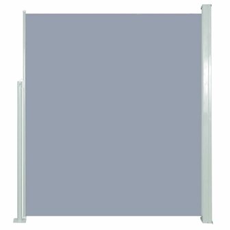 Windscherm uittrekbaar 160x500 cm grijs 2