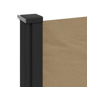 Windscherm intrekbaar 170x300 cm taupe 7