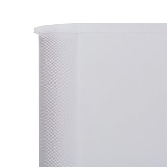 Windscherm 3-panelen 400x80 cm stof zandwit 4