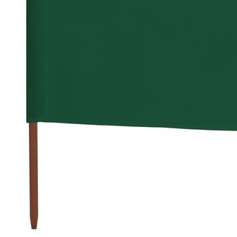 Windscherm 3-panelen 400x80 cm stof groen 5