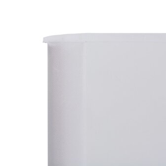 Windscherm 5-panelen 600x120 cm stof zandwit 4