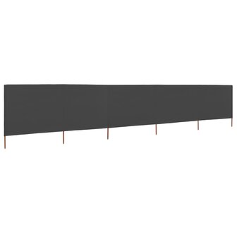 Windscherm 5-panelen 600x160 cm stof antraciet 2