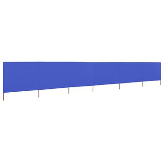 Windscherm 6-panelen 800x80 cm stof azuurblauw 2