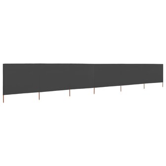 Windscherm 6-panelen 800x120 cm stof antraciet 2
