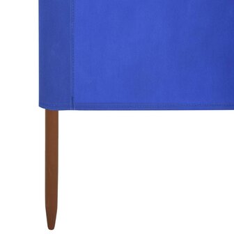 Windscherm 6-panelen 800x120 cm stof azuurblauw 5