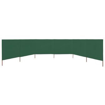 Windscherm 6-panelen 800x160 cm stof groen 3