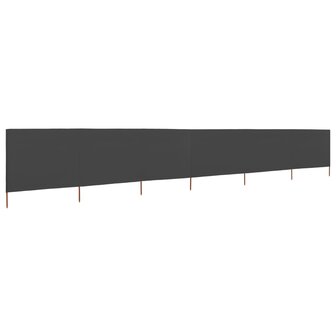 Windscherm 6-panelen 800x160 cm stof antraciet 2
