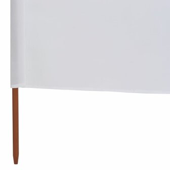 Windscherm 9-panelen 1200x80 cm stof zandwit 5