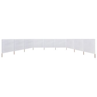 Windscherm 9-panelen 1200x120 cm stof zandwit 3