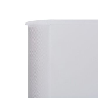 Windscherm 9-panelen 1200x120 cm stof zandwit 4