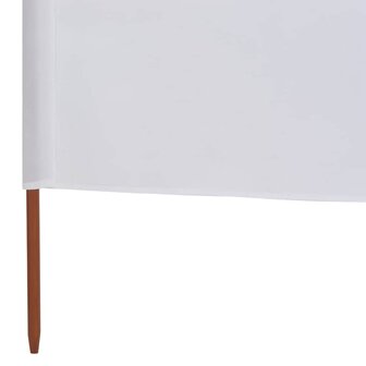 Windscherm 9-panelen 1200x120 cm stof zandwit 5