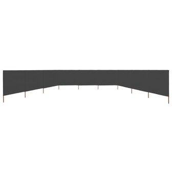 Windscherm 9-panelen 1200x120 cm stof antraciet 3