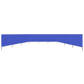 Windscherm 9-panelen 1200x120 cm stof azuurblauw 3