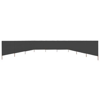 Windscherm 9-panelen 1200x160 cm stof antraciet 3