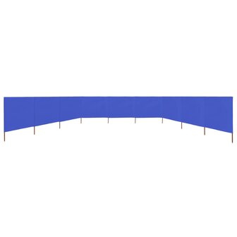 Windscherm 9-panelen 1200x160 cm stof azuurblauw 3