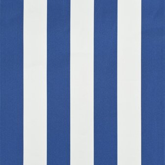 Luifel uittrekbaar 300x150 cm blauw en wit 7