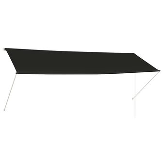 Luifel uittrekbaar 350x150 cm antraciet 2