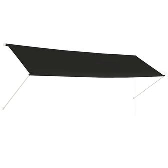Luifel uittrekbaar 400x150 cm antraciet 2