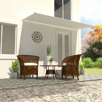 Luifel uittrekbaar 400x150 cm cr&egrave;me 1