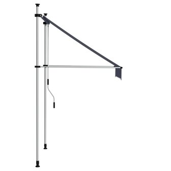 Luifel handmatig uittrekbaar 100 cm blauw en witte strepen 3