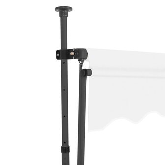 Luifel handmatig uitschuifbaar met LED 250 cm cr&egrave;mekleurig 4