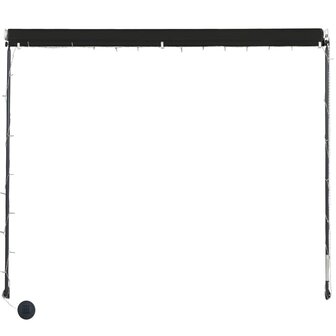 Luifel uittrekbaar met LED 150x150 cm antraciet 5