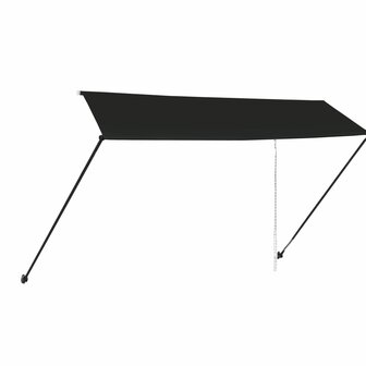 Luifel uittrekbaar met LED 350x150 cm antraciet 4
