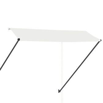 Luifel uittrekbaar met LED 300x150 cm cr&egrave;me 4