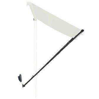 Luifel uittrekbaar met LED 400x150 cm cr&egrave;me 6