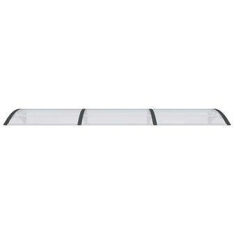 Deurluifel 300x75 cm polycarbonaat zwart en transparant 4